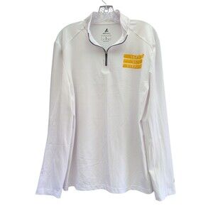 Sons Of Hawaii BSN Sports Men’s L White Performance Quarter Zip Pullover Shirt